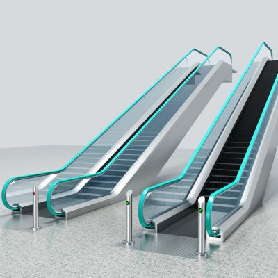 现代商场扶手电梯，滚梯楼梯电梯
