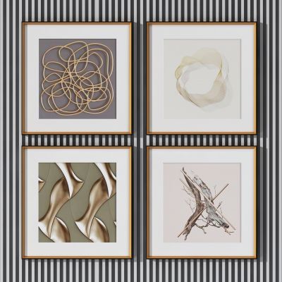 现代抽象装饰挂画