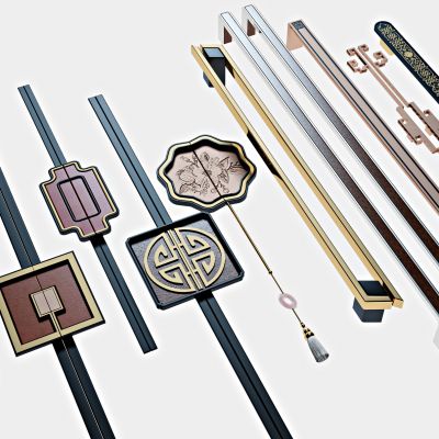 新中式雕花拉手，门把手