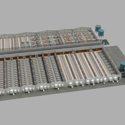 养猪场，农业养殖，猪舍，猪圈