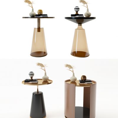 现代圆形圆形边几