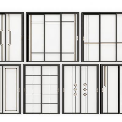 现代玻璃推拉门阳台门