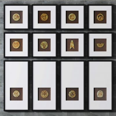 新中式玉佩装饰挂画