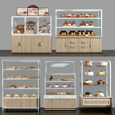 现代蛋糕柜面包糕点糕点展柜，货架，货柜展柜