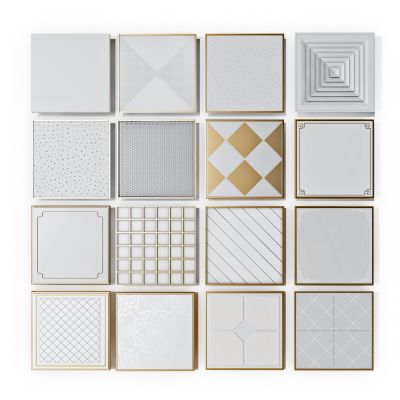 现代集成吊顶铝扣板石膏板