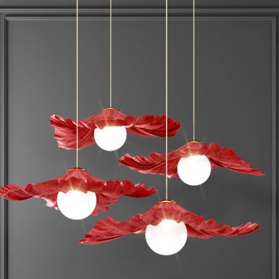 现代荷叶艺术创意吊灯