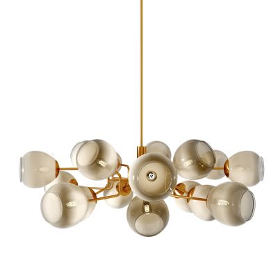 现代球形多头吊灯