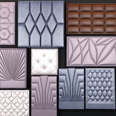 简欧皮革软包组合