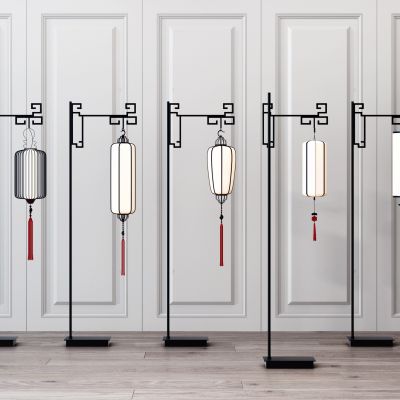 新中式灯笼落地灯