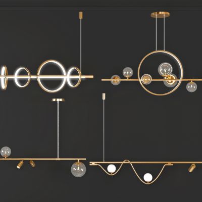 现代简约金属吊灯