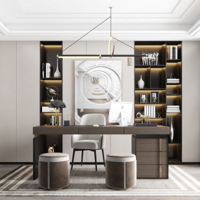 现代轻奢书房