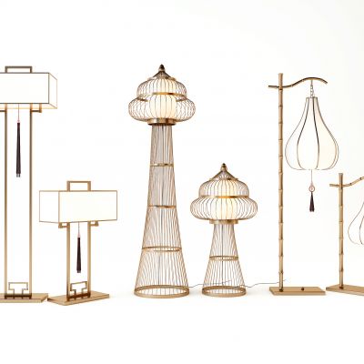 新中式落地灯