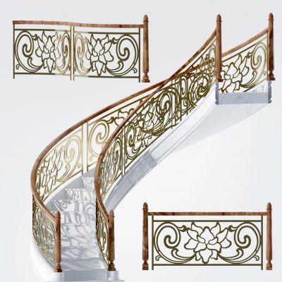 欧式铁艺楼梯护栏