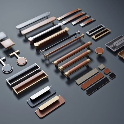 现代金属皮革拉手，门把手