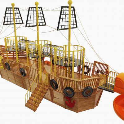 现代海盗船滑梯