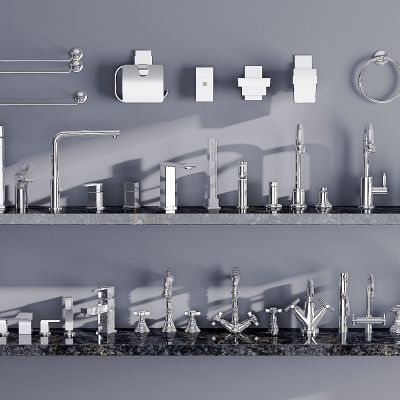 现代不锈钢水龙头，卫浴小件