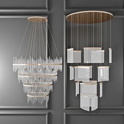 现代轻奢多层水晶吊灯