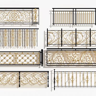 古典金属雕花铁艺栏杆护栏