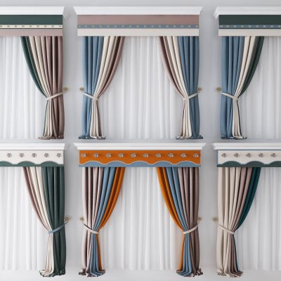 新中式儿童布艺窗帘