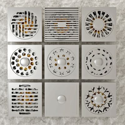 现代不锈钢地漏