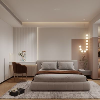 现代卧室主卧主人房