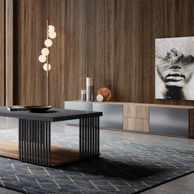 现代电视柜茶几组合