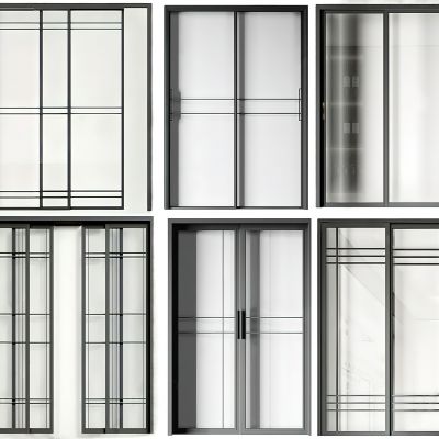 现代推拉门组合玻璃推拉门