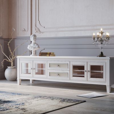 美式实木电视柜