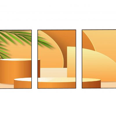 现代简洁装饰画 几何体挂画