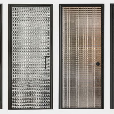 现代长虹玻璃门单开门