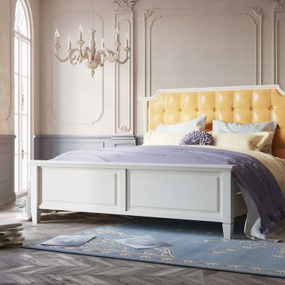 美式轻奢双人床