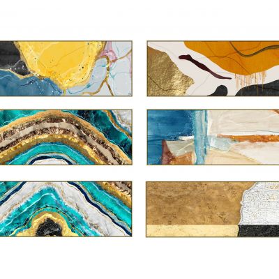 现代简洁装饰画，抽象组合挂画