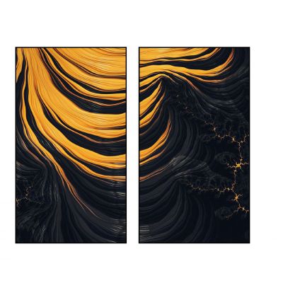 现代抽象线条装饰画 组合挂画