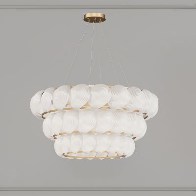 法式轻奢多层花瓣吊灯