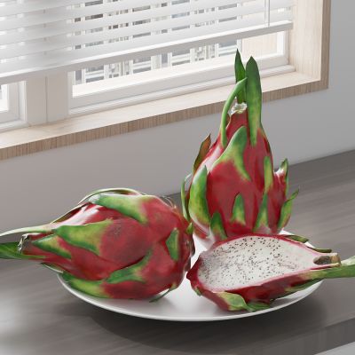 火龙果 水果 果盘