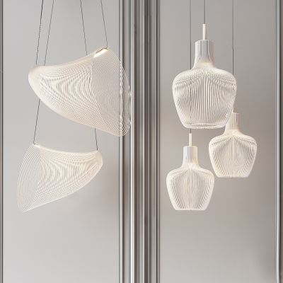 现代轻奢线圈吊灯