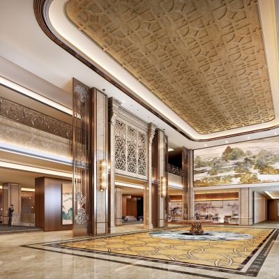 新中式酒店大堂