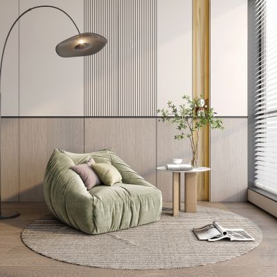 现代浅绿色懒人沙发