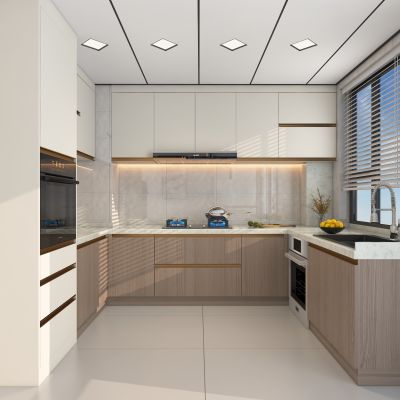现代蜂窝大板吊顶厨房