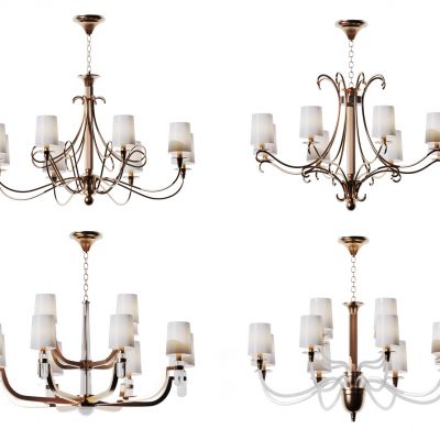 美式金属多头吊灯