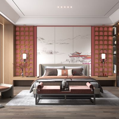新中式卧室