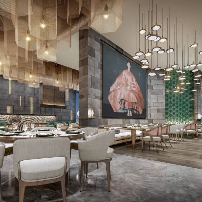 现代酒店自助餐厅