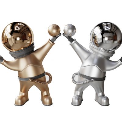 现代装饰雕塑|装饰摆件|金属摆件|摆件组合