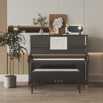 现代黑色钢琴
