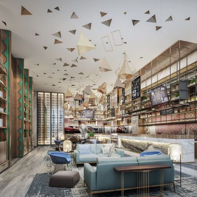 现代酒店大堂吧