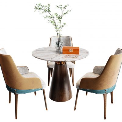 新中式休闲桌椅组合|圆桌|单椅|休闲椅