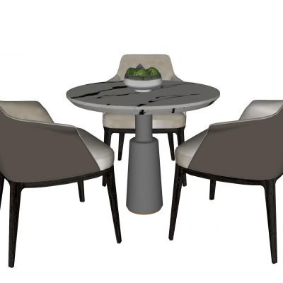 现代休闲桌椅组合|圆桌|单椅|休闲椅