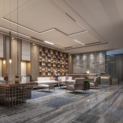 现代酒店大堂吧