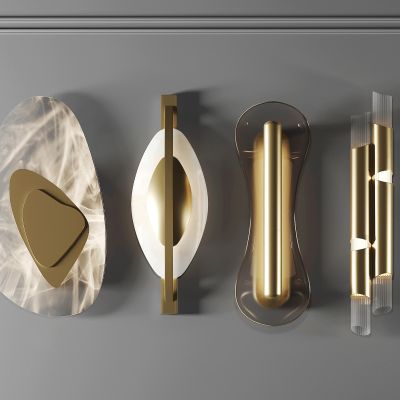 现代不规则金属壁灯