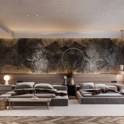 侘寂风民宿客房